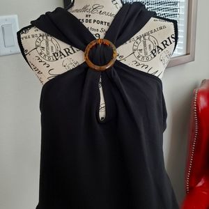 Express exposed shoulder top